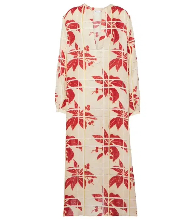 Loro Piana Floral linen maxi dress