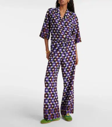 Dries Van Noten Printed crêpe bowling shirt | Thumbnail 4 Dries Van Noten Printed crêpe bowling shirt | Thumbnail 4