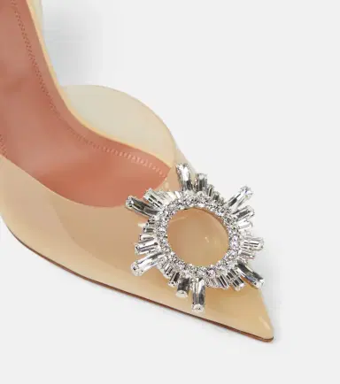 Amina Muaddi Begum 95 PVC slingback pumps | Thumbnail 2