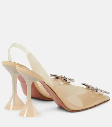 Amina Muaddi Begum 95 PVC slingback pumps | Thumbnail 3