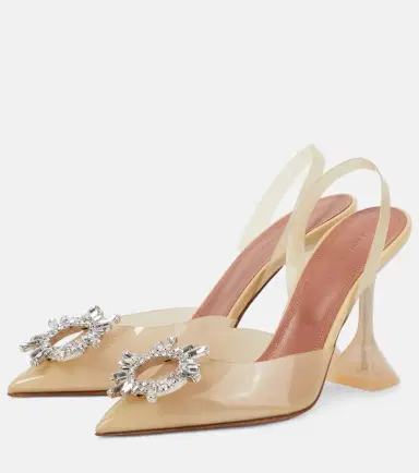 Amina Muaddi Begum 95 PVC slingback pumps | Thumbnail 4
