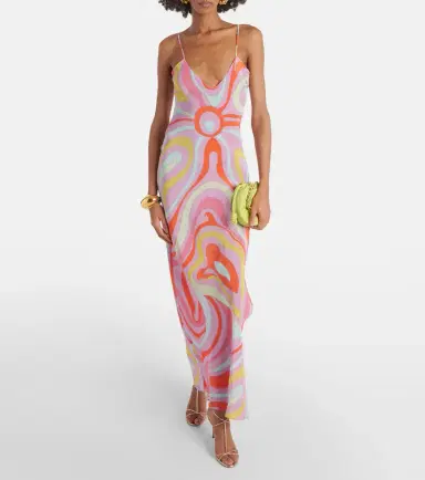 Pucci Marmo silk slip dress | Thumbnail 2