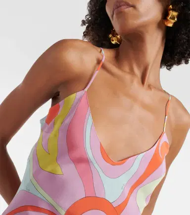 Pucci Marmo silk slip dress | Thumbnail 5
