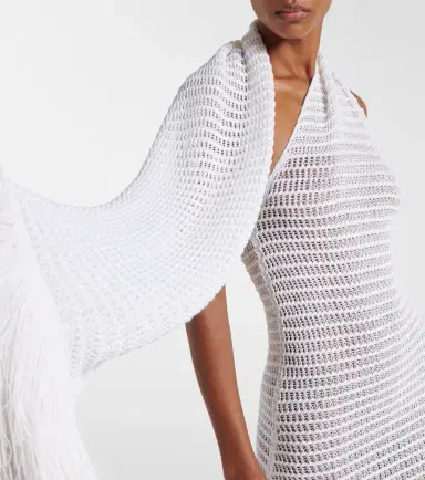 Alaïa Alaïa Scarf-detail maxi dress | Thumbnail 4