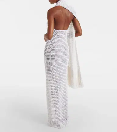 Alaïa Alaïa Scarf-detail maxi dress | Thumbnail 6