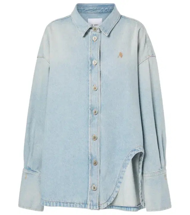The Attico Asymmetric denim shirt