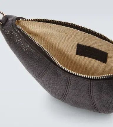 Lemaire Croissant leather coin purse with strap | Thumbnail 3