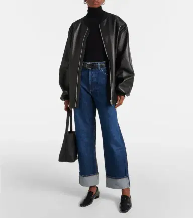 AGOLDE Pascale jersey turtleneck top | Thumbnail 4
