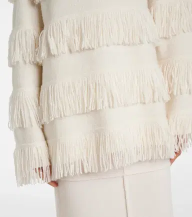 Lisa Yang Agneta fringed cashmere-blend sweater | Thumbnail 4
