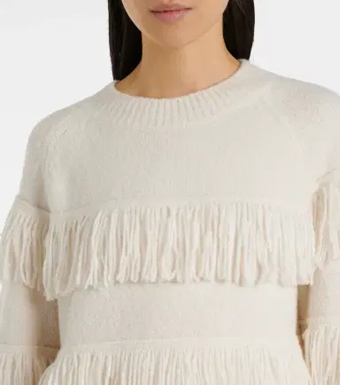 Lisa Yang Agneta fringed cashmere-blend sweater | Thumbnail 5