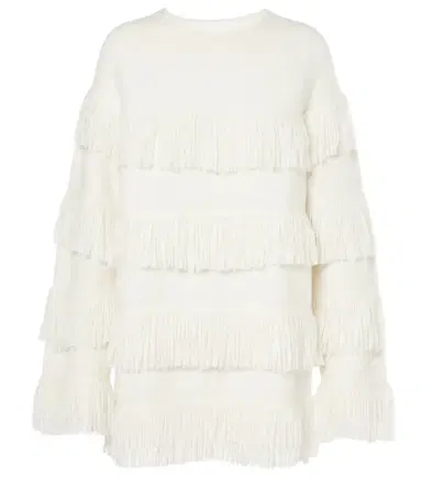 Lisa Yang Agneta fringed cashmere-blend sweater | Thumbnail 1