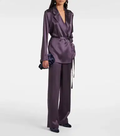Joseph Tova high-rise silk satin wide-leg pants | Thumbnail 3