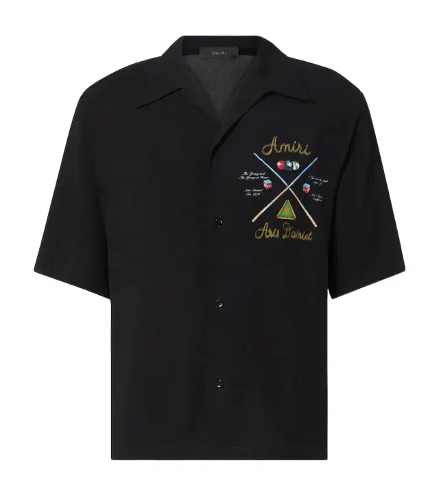 Amiri Pool Cue printed shirt