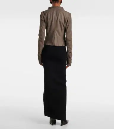 Rick Owens Leather biker jacket | Thumbnail 3