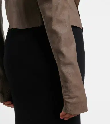 Rick Owens Leather biker jacket | Thumbnail 5