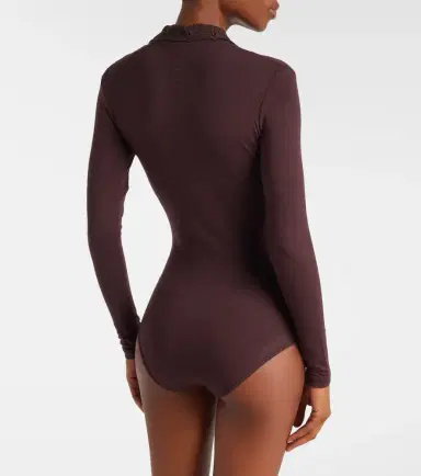 Magda Butrym Embroidered cotton-blend bodysuit | Thumbnail 4 Magda Butrym Embroidered cotton-blend bodysuit | Thumbnail 4