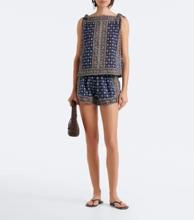 DÔEN Dôen Vienna printed cotton shorts | Thumbnail 4 DÔEN Dôen Vienna printed cotton shorts | Thumbnail 4