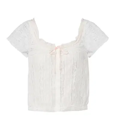 DÔEN Dôen Greta embroidered lace cotton top | Thumbnail 1