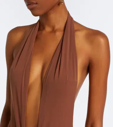 Christopher Esber Pierced Orbit halterneck jersey minidress | Thumbnail 2