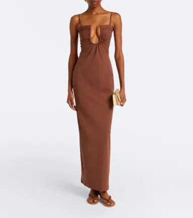 Christopher Esber Arced ruched maxi dress | Thumbnail 3 Christopher Esber Arced ruched maxi dress | Thumbnail 3