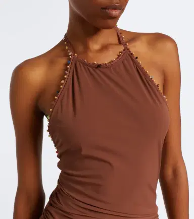 Christopher Esber Embellished halterneck jersey minidress | Thumbnail 3 Christopher Esber Embellished halterneck jersey minidress | Thumbnail 3