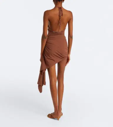 Christopher Esber Embellished halterneck jersey minidress | Thumbnail 4 Christopher Esber Embellished halterneck jersey minidress | Thumbnail 4