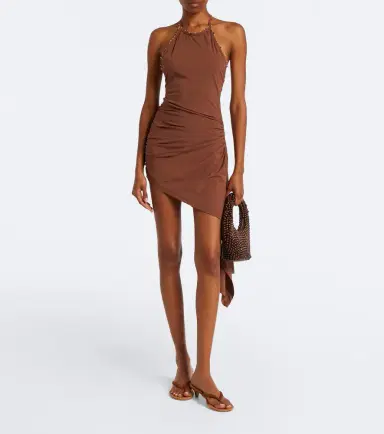 Christopher Esber Embellished halterneck jersey minidress | Thumbnail 5 Christopher Esber Embellished halterneck jersey minidress | Thumbnail 5
