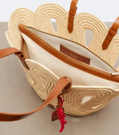 Aquazzura Artiste Medium raffia tote bag | Thumbnail 2 Aquazzura Artiste Medium raffia tote bag | Thumbnail 2