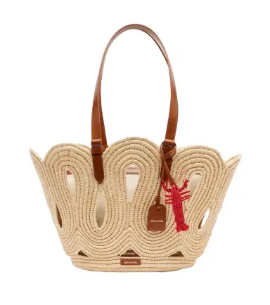 Aquazzura Artiste Medium raffia tote bag | Thumbnail 1 Aquazzura Artiste Medium raffia tote bag | Thumbnail 1