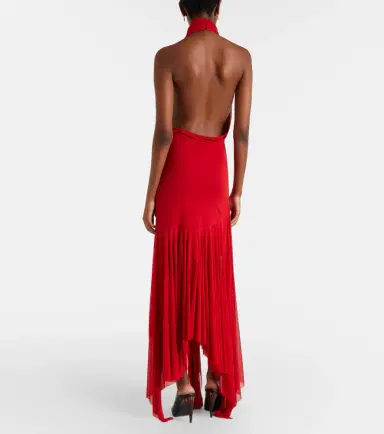McQueen Draped halterneck maxi dress | Thumbnail 5