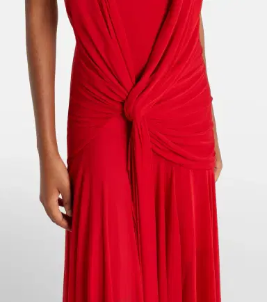 McQueen Draped halterneck maxi dress | Thumbnail 7