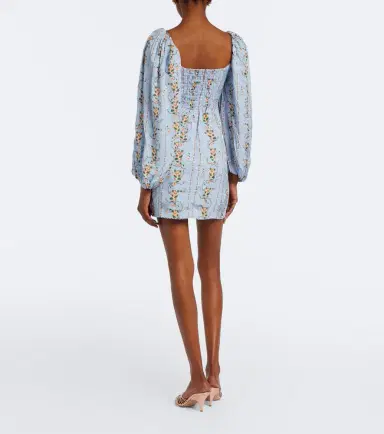 Agua by Agua Bendita Lorena floral puff-sleeve minidress | Thumbnail 5