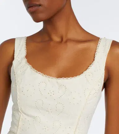 Agua by Agua Bendita Pluma broderie anglaise cotton minidress | Thumbnail 2 Agua by Agua Bendita Pluma broderie anglaise cotton minidress | Thumbnail 2