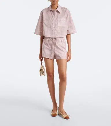 Valentino VLogo gingham cotton shirt | Thumbnail 3