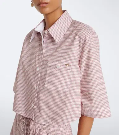 Valentino VLogo gingham cotton shirt | Thumbnail 6