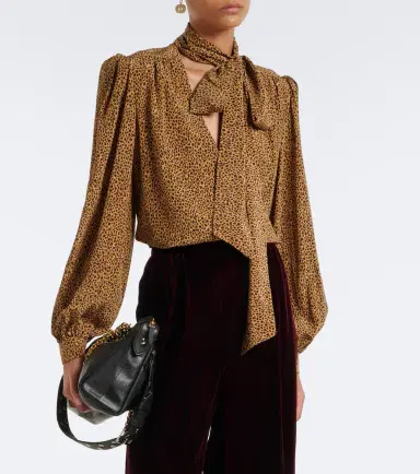 Valentino Leopard print silk blouse | Thumbnail 2 Valentino Leopard print silk blouse | Thumbnail 2