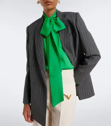 Valentino Pinstripe virgin wool blazer | Thumbnail 2 Valentino Pinstripe virgin wool blazer | Thumbnail 2