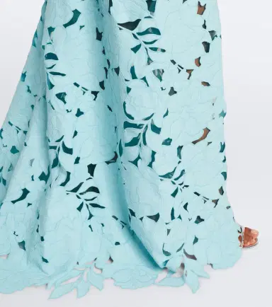 Costarellos Off-shoulder floral guipure lace gown | Thumbnail 4