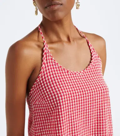Montce Brooklyn gingham halterneck top | Thumbnail 4