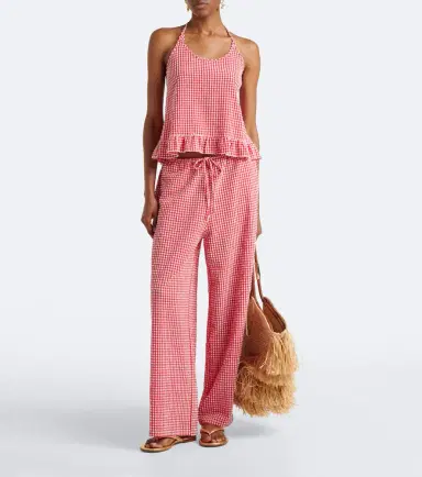 Montce Brooklyn gingham halterneck top | Thumbnail 6