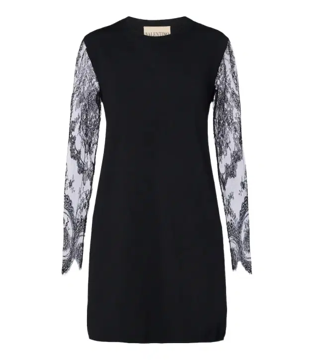 Valentino Lace-trimmed minidress