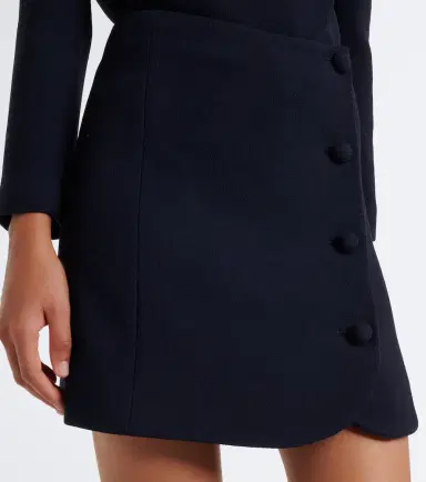 Valentino Virgin wool crêpe miniskirt | Thumbnail 3