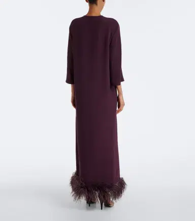 Valentino Cady Couture feather-trimmed gown | Thumbnail 4 Valentino Cady Couture feather-trimmed gown | Thumbnail 4