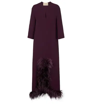 Valentino Cady Couture feather-trimmed gown | Thumbnail 1 Valentino Cady Couture feather-trimmed gown | Thumbnail 1