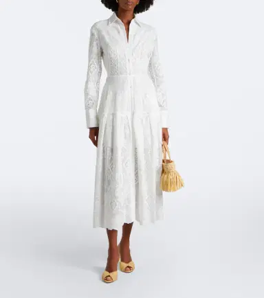 Erdem Floral embroidered cotton shirt dress | Thumbnail 2