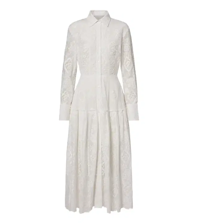 Erdem Floral embroidered cotton shirt dress