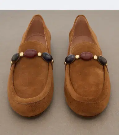 Gianvito Rossi Embellished suede loafers | Thumbnail 4