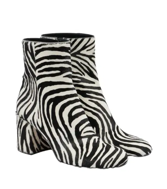 Gianvito Rossi Joelle printed calf hair ankle boots