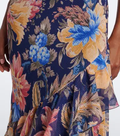 Etro Floral ruffled gown | Thumbnail 2