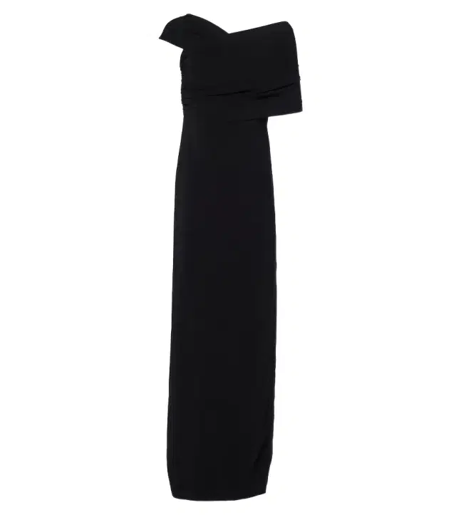 Oscar de la Renta Assymetric crêpe gown